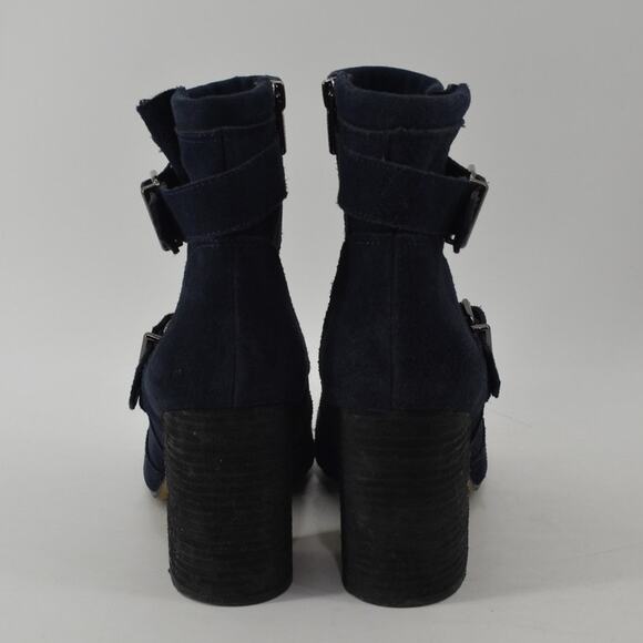 Vince Camuto Simlee Size 10 Womens Ankle Boots Suede Buckle - Picture 10 of 11
